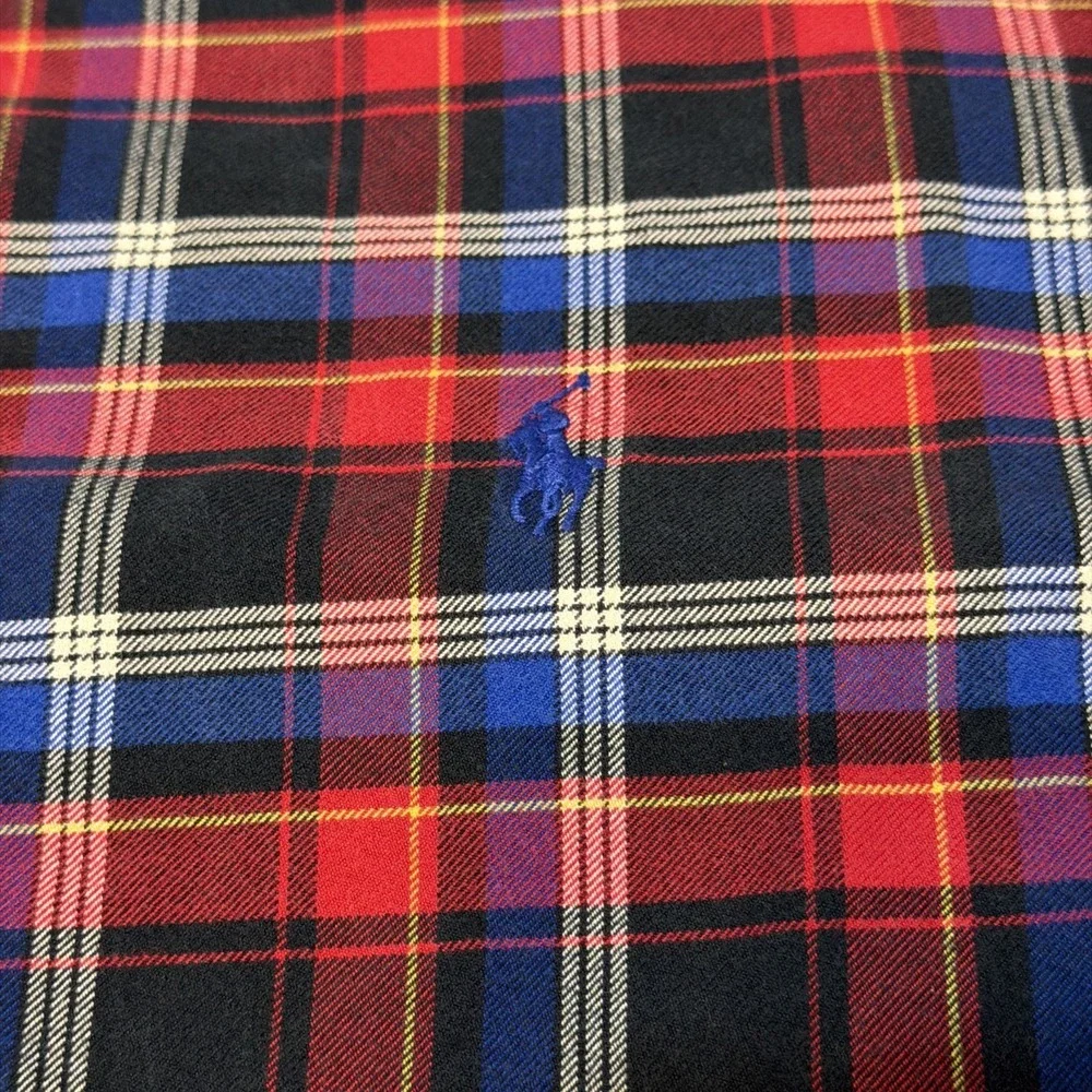 Polo Ralph Lauren shirt Mens XL Classic Fit Red Plaid Button Down Long Sleeve